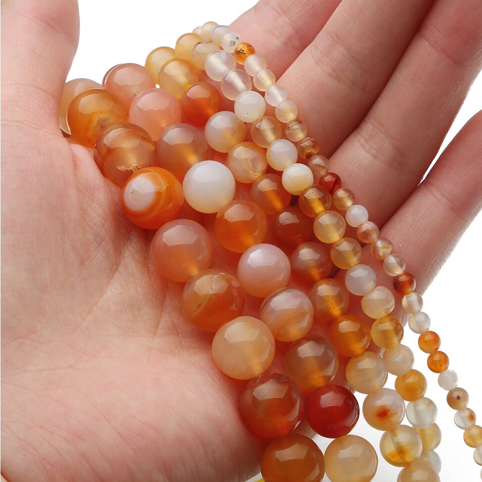 38 Cm/Str 4 6 8 10 12 Mm 32-89 Pcs Natural Pink Agate Longgar Bulat Manik-manik Batu untuk Membuat Perhiasan DIY Gelang Kalung Aksesoris