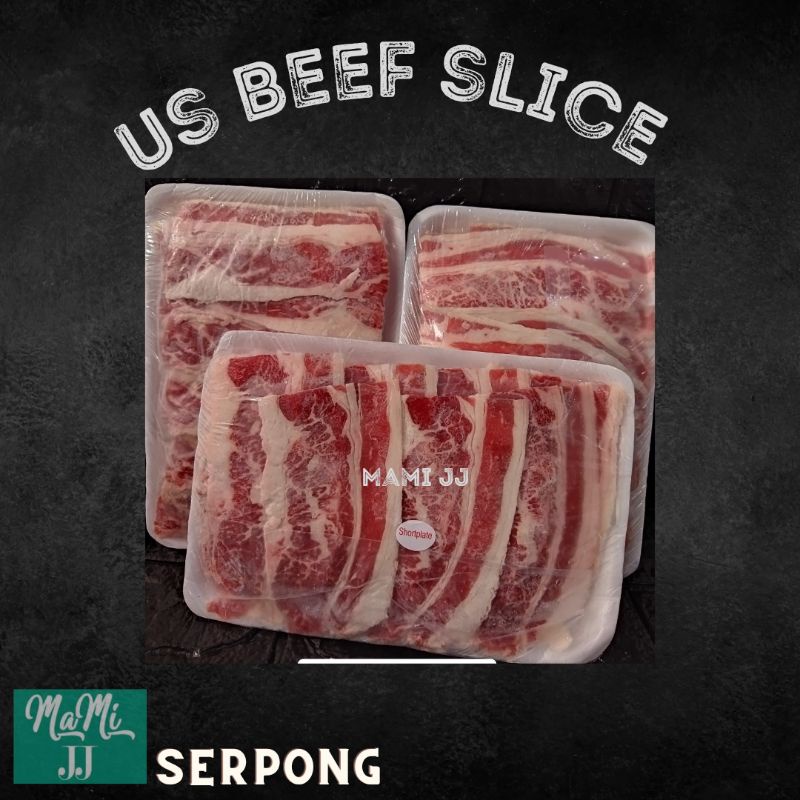 

US Beef Slice 500Gr/Yakiniku/Yoshinoya/Shabu Shabu/Sapi Slice