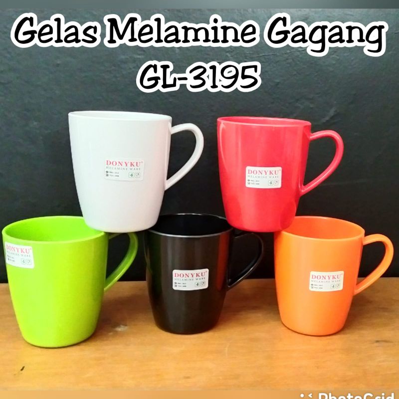 Gelas Melamine Gagang Donyku GL3195