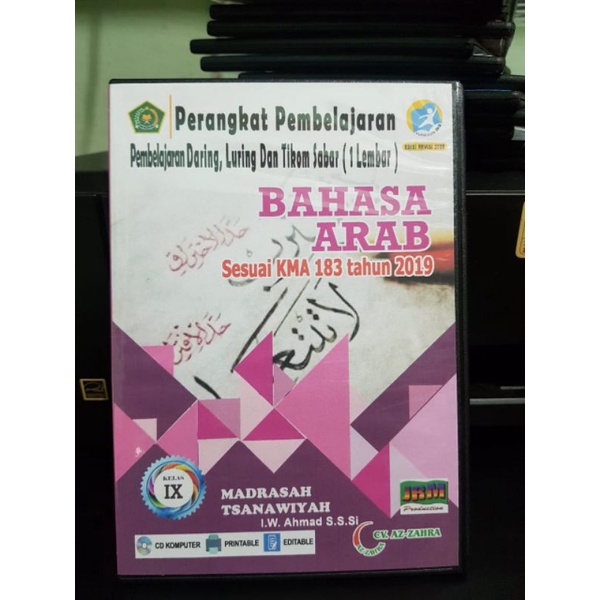 RPP 1 lembar kma 183 bahasa Arab Mts kelas 9