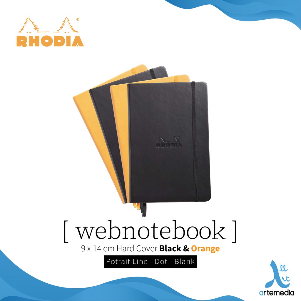 

Rhodia Webnotebook 9x14cm Hard Cover Notebook