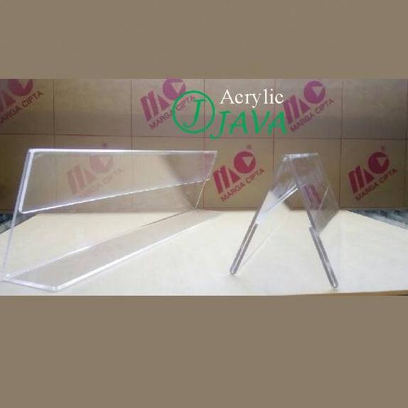 

[DISCOUNT 0CP66] DESK NAME/ACRYLIC NAME PLATE/PAPAN NAMA AKRILIK MEJA (7X20) 1 SISI Terkini
