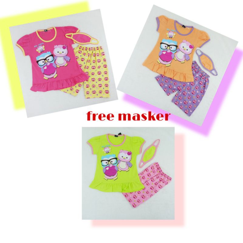 [Ss-320] Pakaian Anak Perempuan Model Za-ra kids Size 4-6tahun Free Masker, Baju Setelan anak Lucu