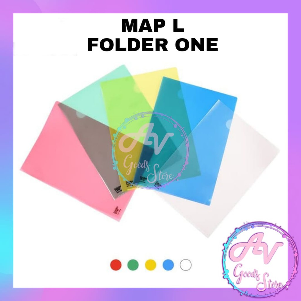 

Map L Folio F4 / Clear File / Map L Plastik Transparant L FOLDER ONE (12pcs/pak)