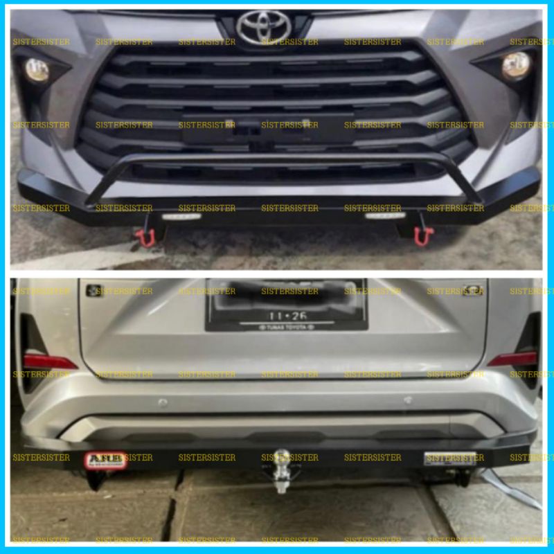 Paket Tanduk Towing Depan Belakang Avanza Xenia Veloz 2021 2022 2023 ARB Lampu LED