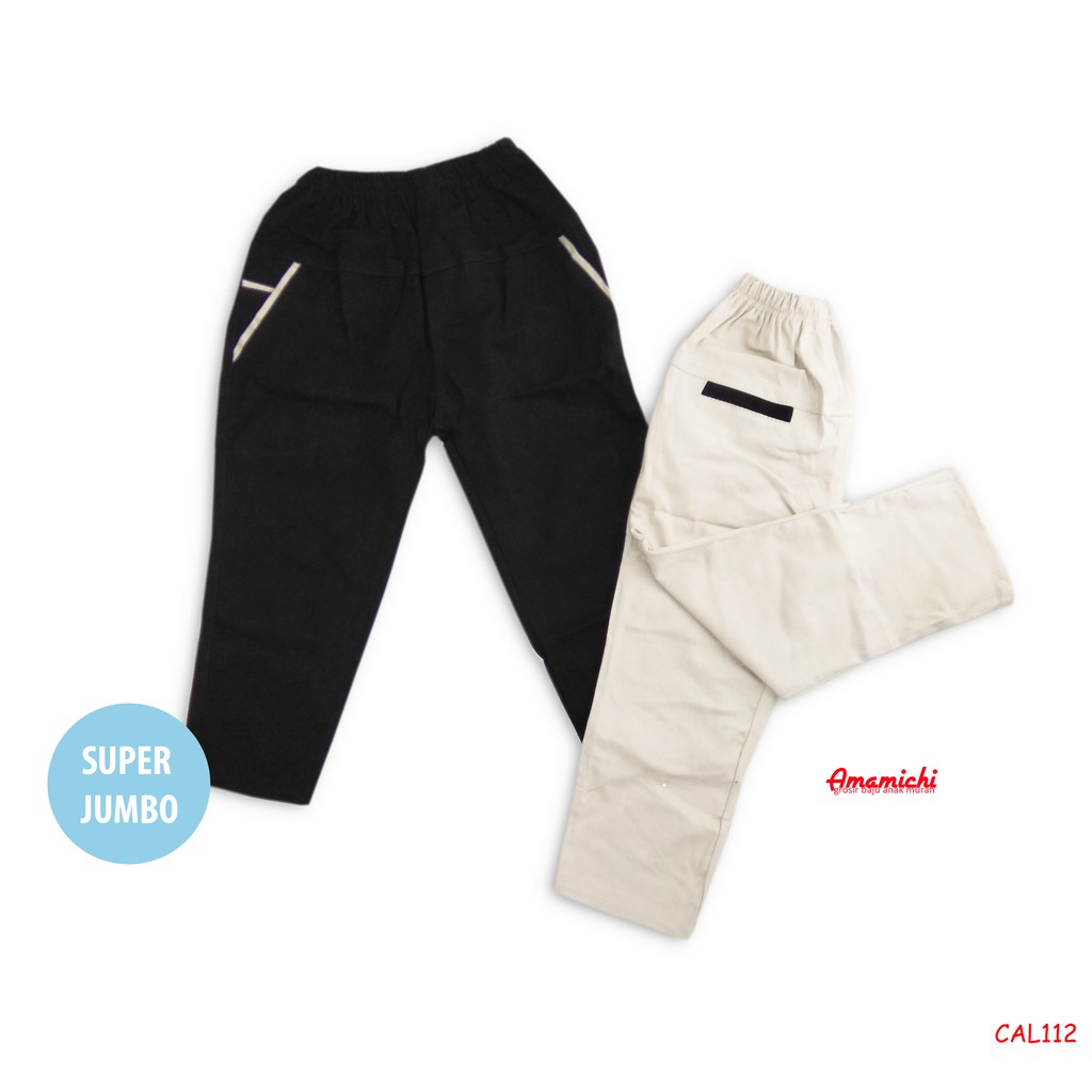 Celana Anak Panjang Chino Stretch Super Jumbo Cowok6-8 Tahun/Cel