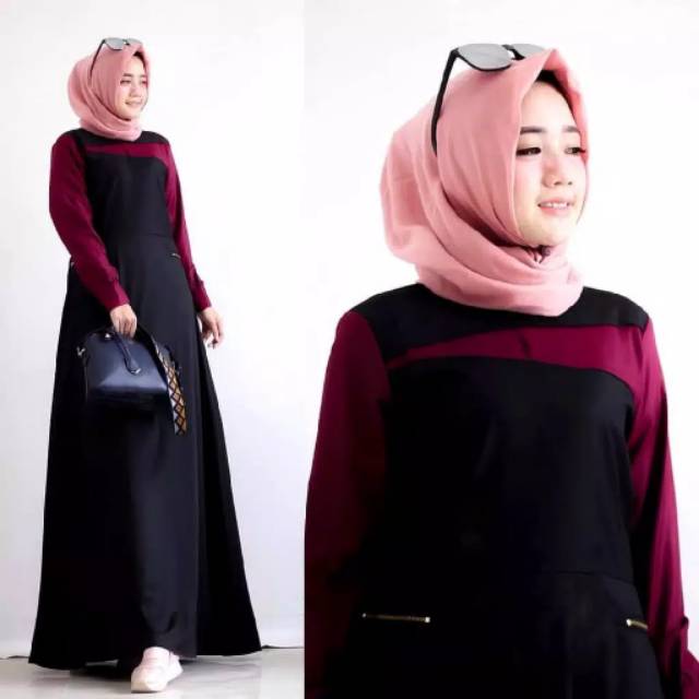 Oliver maxi baju gamis pakaian wanita dress fashion muslim