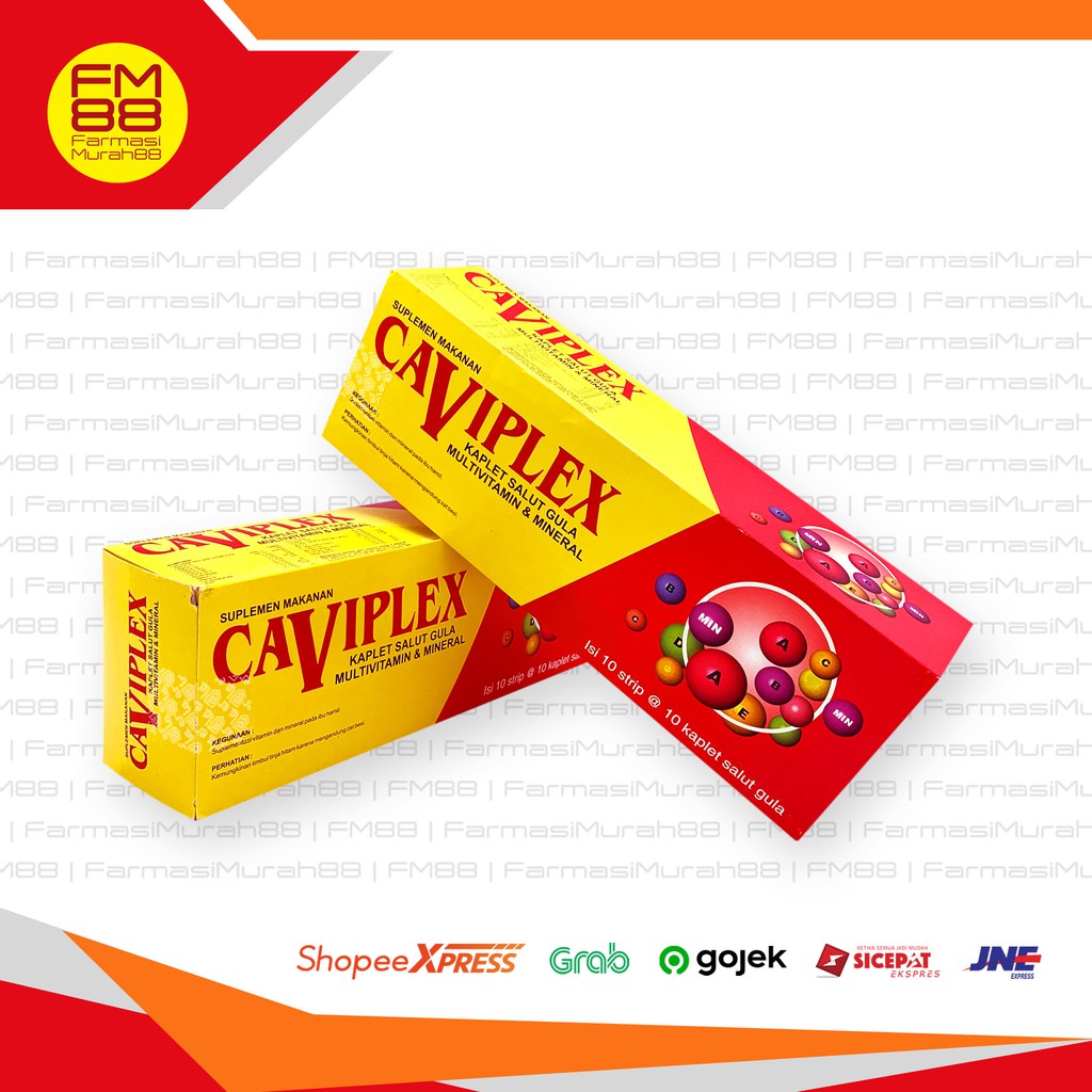 Jual Caviplex Suplemen Multivitamin Dan Mineral - Box Isi 100 Tablet ...