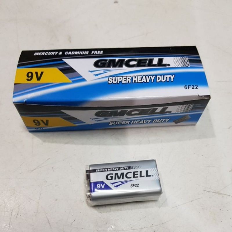 BATERAI BATRE BATTERY BATERE KOTAK 9V SUPER HEAVY DUTY GM CELL 6F22 MURAH