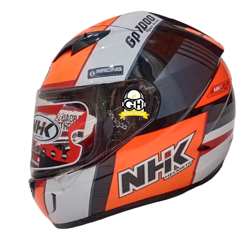 HELM NHK GP1000 SXR BLACK ORANGE NHK GP 1000 NHK GP1K