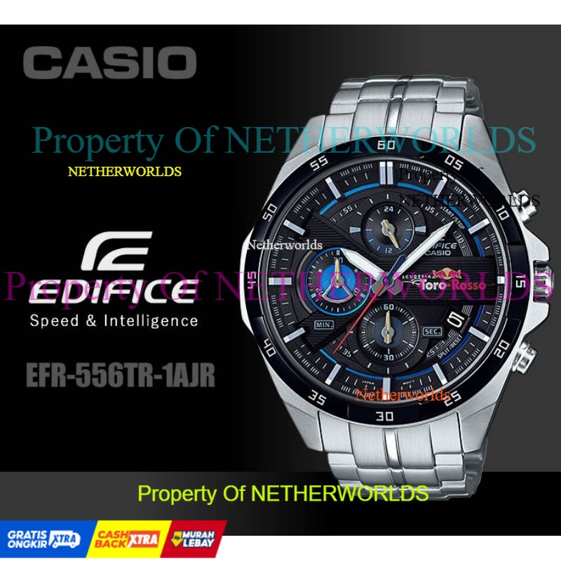 Jam Casio Edifice EFR 556TR - 1A2VUDF Stainless SIlver Torro Roso