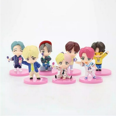 STAND FIGURE/ PANJANGAN FIGURAN/  BASKIN/ CAKE TOPPER/ BT$/ BT21 KPOP ARMY BANGTAN BOYS CUTE