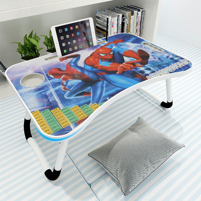 Meja Lipat Meja Belajar Anak Meja Laptop Lipat Portable Polos / Meja Belajar karater bisa dijinjng R