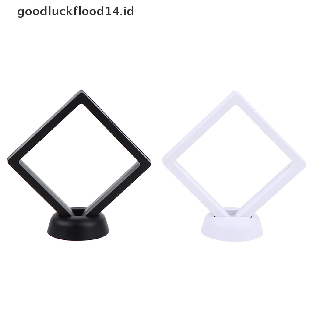 [OOID] 3D Floating Picture Frame Box Jewelry Display Stand Pendant Presentation Case ID