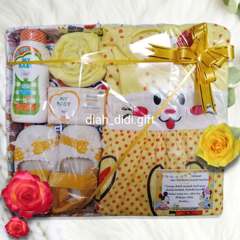 KADOBAYI/PARCELBAYI KADO BAYI/HAMPES BAYI Hamper baju baby newborn gift paket hampers parcel kado bayi lahiran parsel set murah parsel bayi baru lahir cwek dan cowok