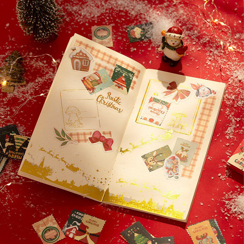 

Christmas Sticker 23 pc Stiker Natal Deco Journal Hiasan Cute Classic Penguin