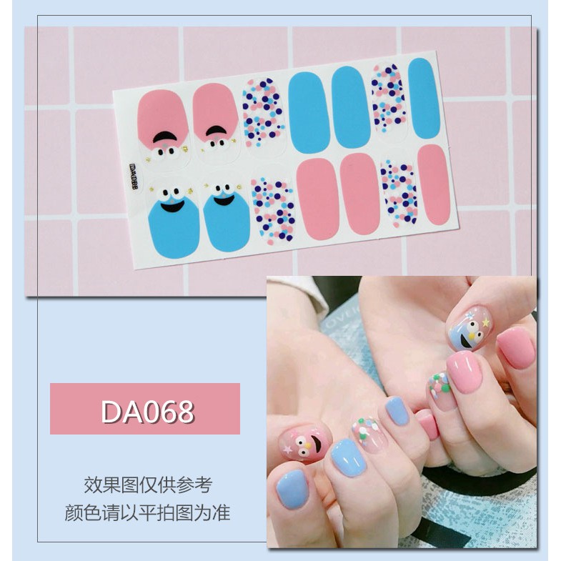 14Pcs/Stiker Kuku Murah / Nail Art Sticker / Nail Art Stiker / Nail Art &amp; Sticker DA Series