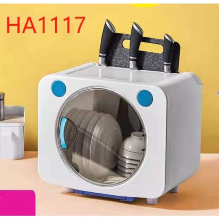 [Rak Piring Tutup Mika] Anti Bacterial Tertutup Higienis Lemari Piring