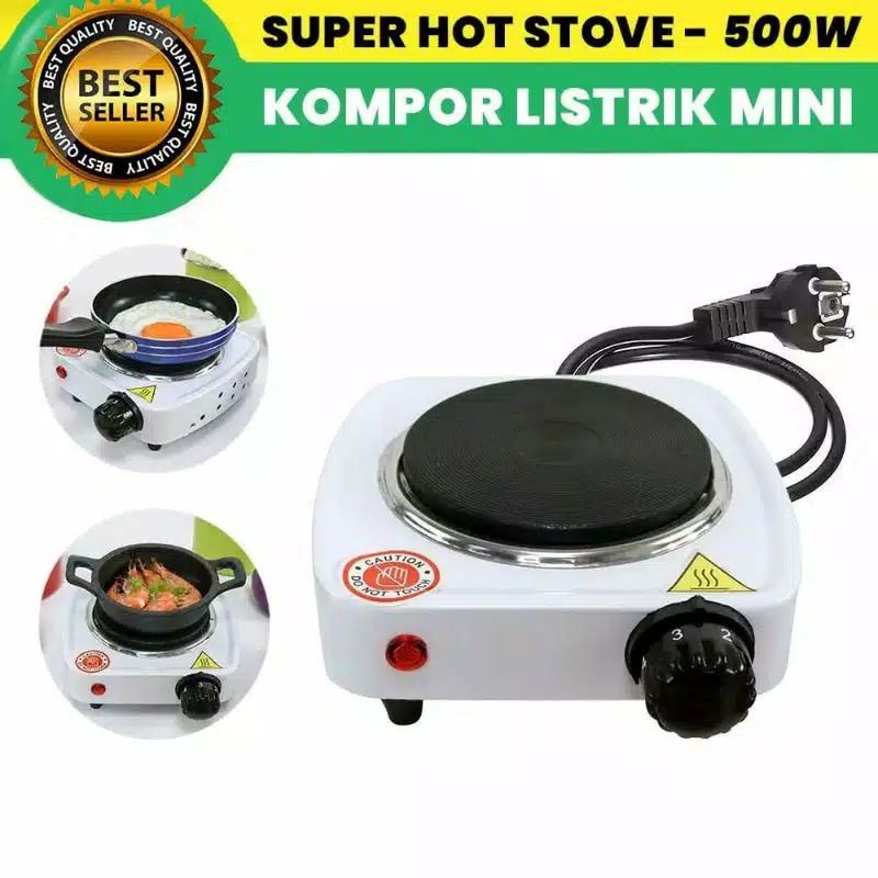 Kompor Listrik Mini 500w Hot Plate Kompor Listrik Super Multifungsi