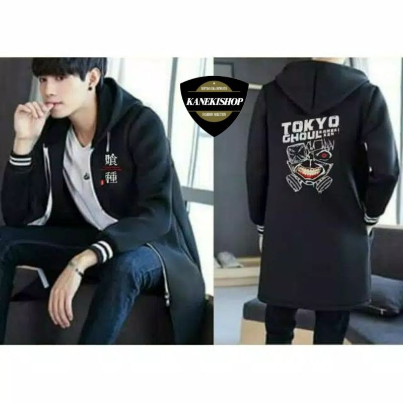 Jaket Jubah Anime Tokyo Ghoul - Black