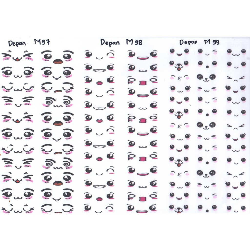 Edible Stamp / Edible Picture / Stiker Makanan Emoji 1