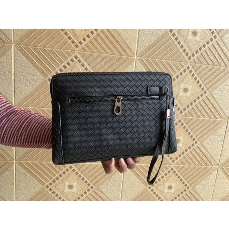 Handbag Kulit Asli clutch Pria Wanita