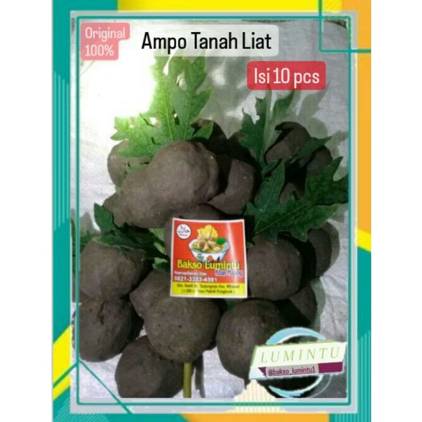 Ampo tanah liat penghilang rasa pahit daun pepaya isi 10 pcs , angpo ,tanah liat , tanah ajaib , lem