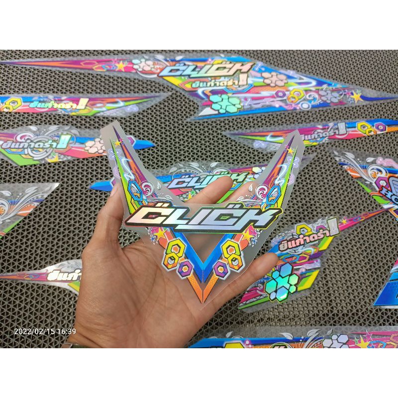 STRIPING STICKER VARIO TECHNO 125/150 TRANSPARAN HOLOGRAM CLICK
