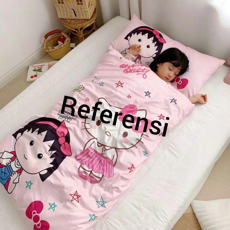 SLEEPING BAG ANAK MOTIF HELLO KITTY