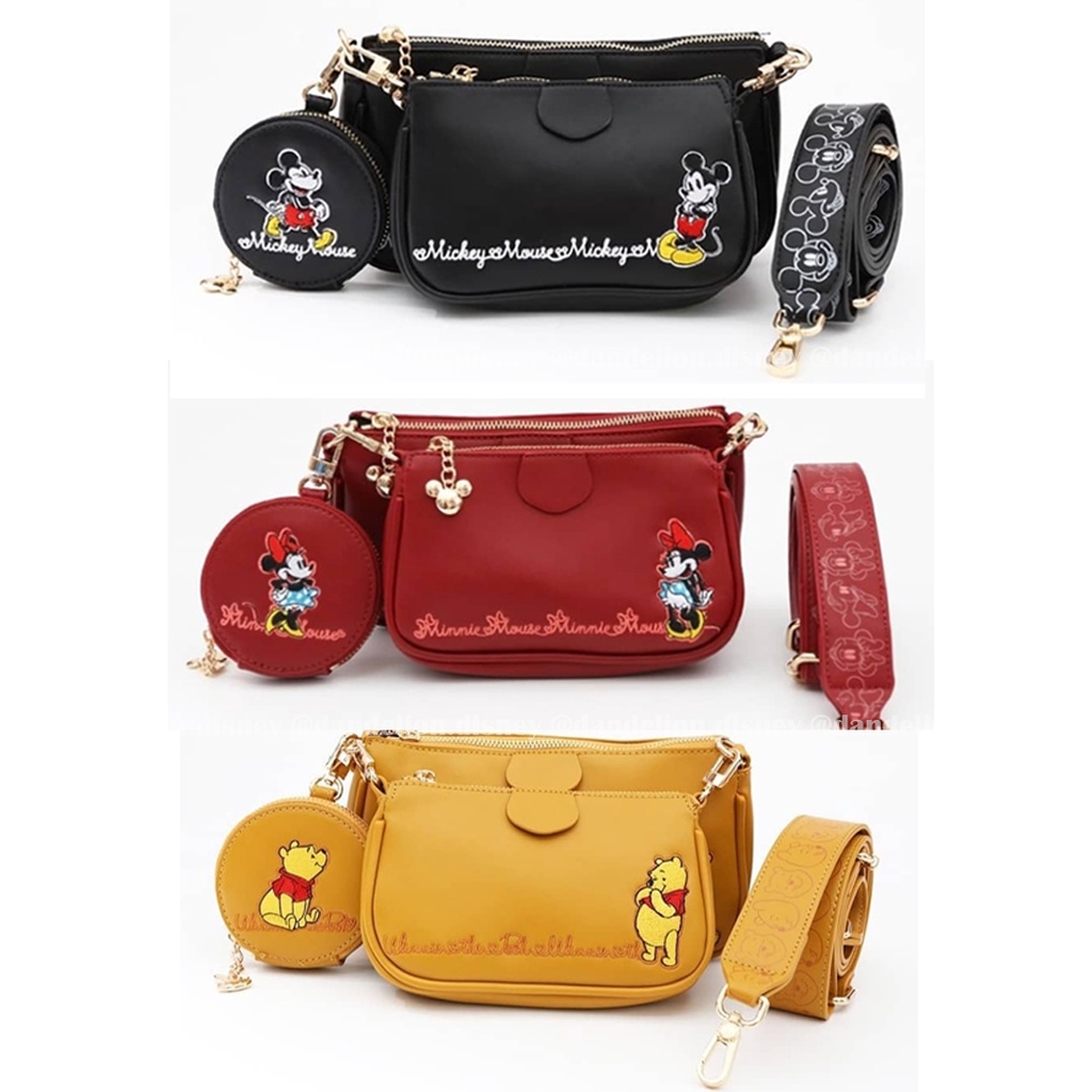 DISNEY x SKYBLUE - Multi Pochette crossbody bag MICKEY / MINNIE / POOH