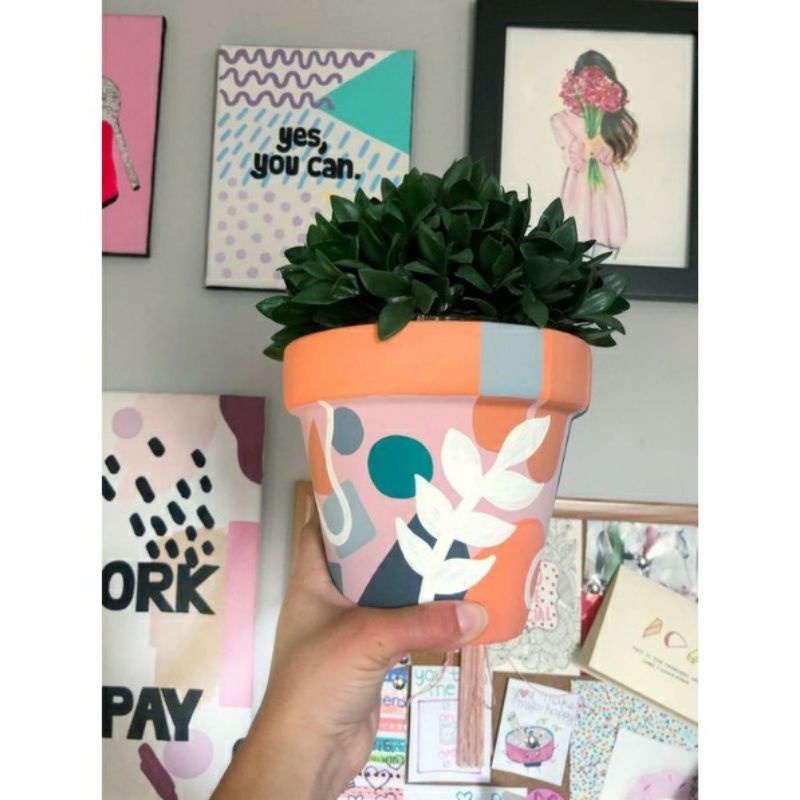 POT CUSTOM 12 CM | POT GERABAH | POT TANAH LIAT | POT CUSTOM | REQUEST GAMBAR | POT MEJA | POT AESTH