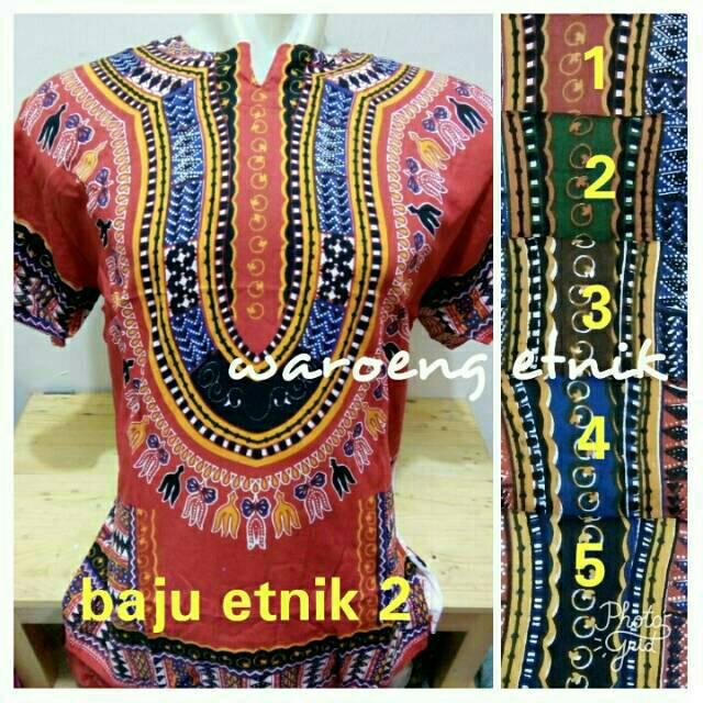 KAOS DASHIKI AFRIKA PANTAI ETNIK