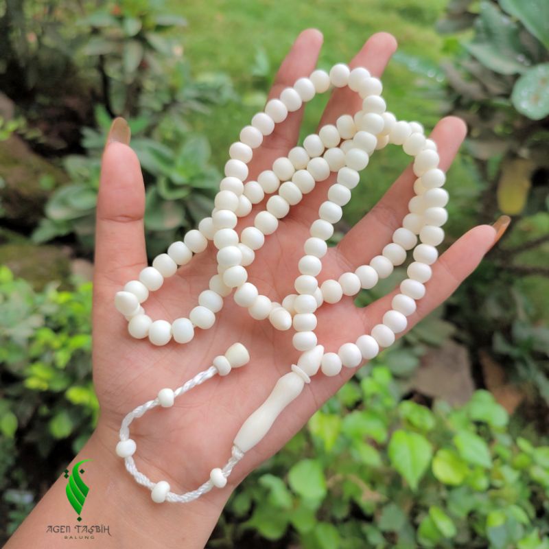 Tasbih Tulang Sapi Onta, Size 8,5mm/Tasbih Muslim 99 Butir