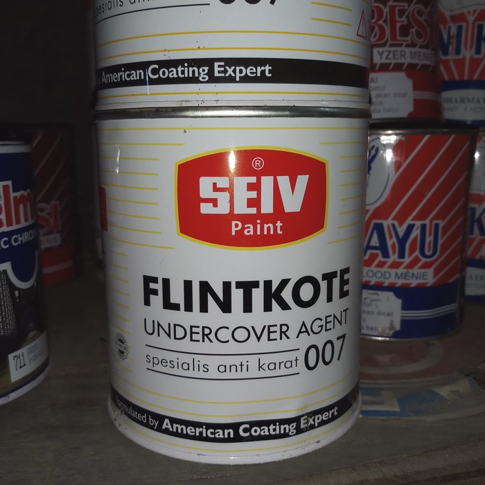 [TB Sinar Rejeki 44] SEIV FLINTKOTE 1 KG UnderCover UnderCoat Coating Cat Besi Anti Karat