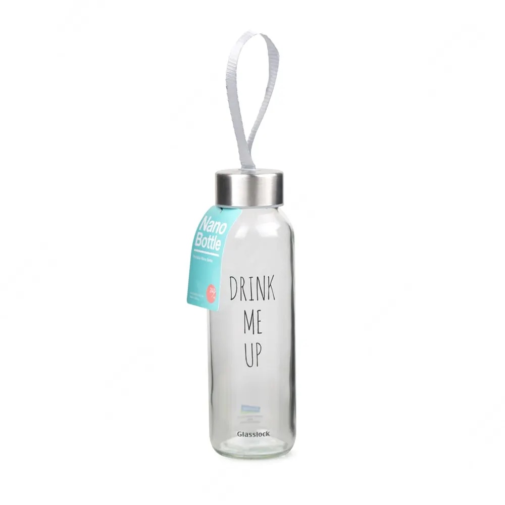 Ace Glasslock 240 Ml Nano Drink Me Up Botol Minum Kaca SKU 10083628