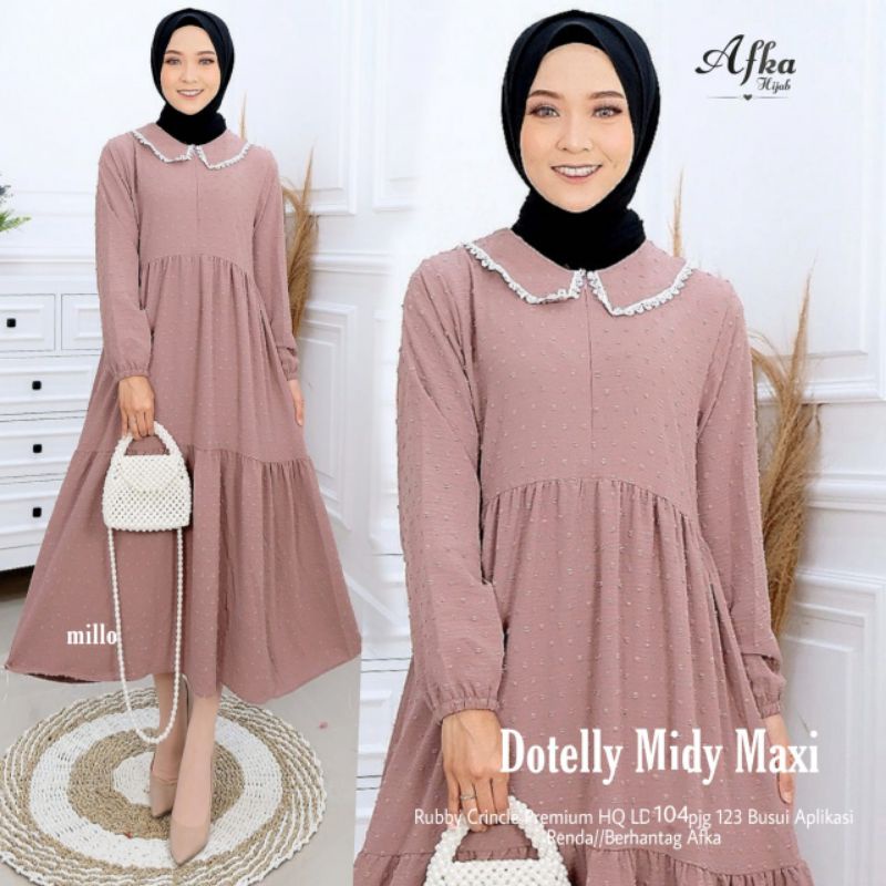 New Dotelly Maxy By Afka Produk Ori Berhantag Afka Hijab