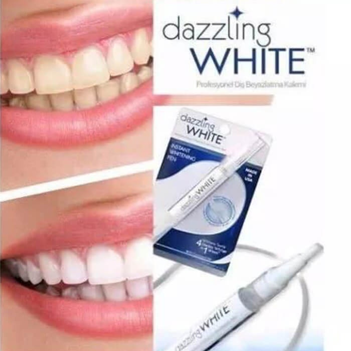 DAZZLING WHITE Pemutih Gigi Kuning Kerak Penghilang Karang Permanen Original Ampuh Teeth Whitening