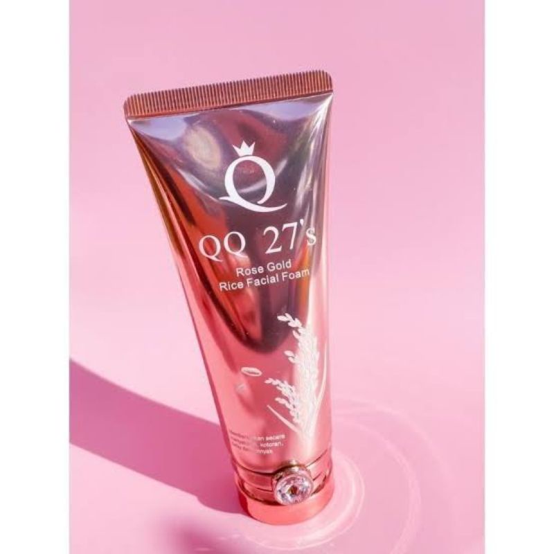 QQ 27's Rose Gold Rice Facial Foam 100ml Original