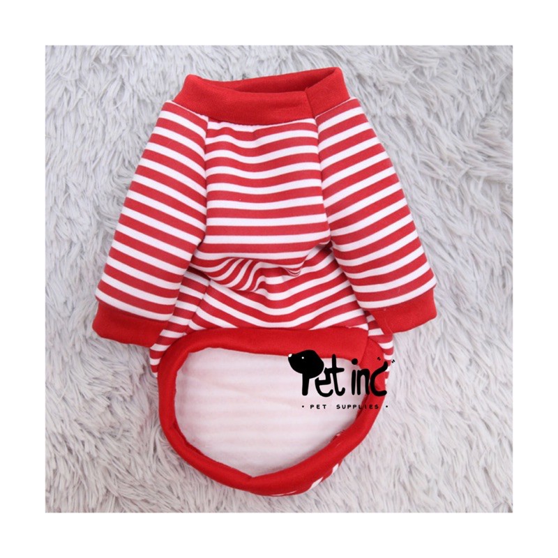 TAKE ME WITH YOU BEAR RED STRIPE (boneka bisa di lepas)