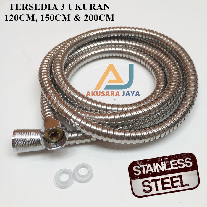 Selang Shower / Selang Flexible Shower STAINLESS SLV