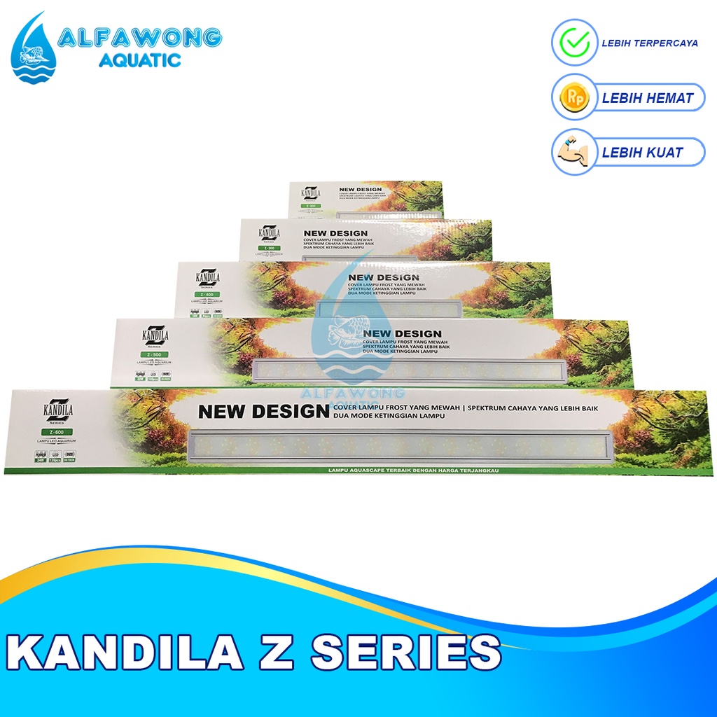 LED KANDILA Z SERIES Z200 Z300 Z400 Z500 Z600 Z800 WRGB LAMPU GANTUNG ATAS AQUARIUM AQUASCAPE