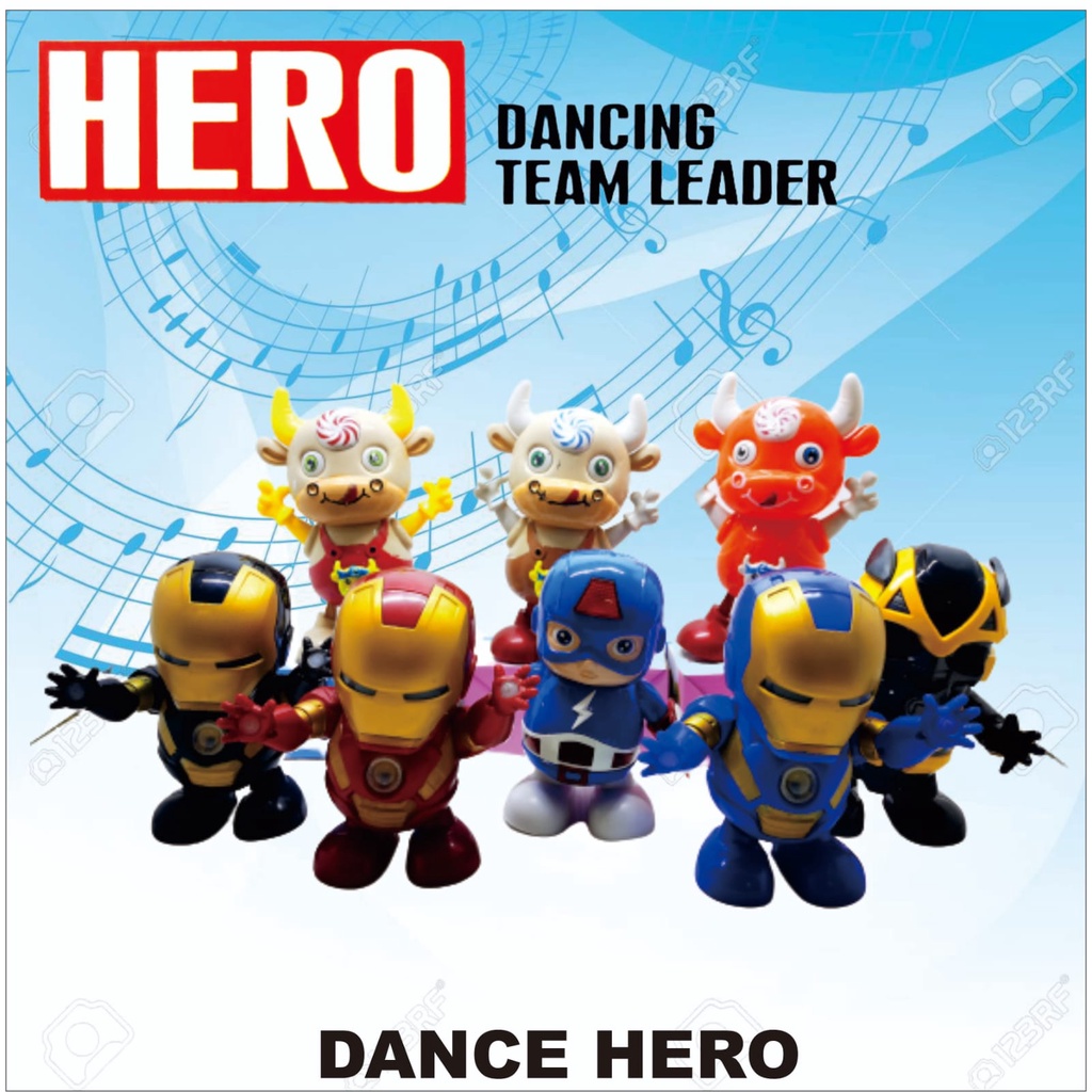 PROMO MAINAN MURAH ANAK DANCE HERO IRON MAN BUMBLEBEE ( JUMBO )