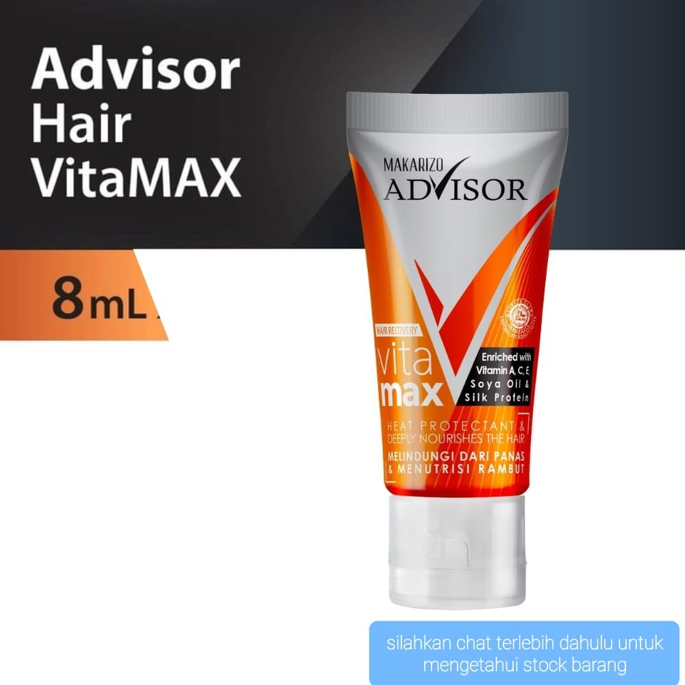 MAKARIZO ADVISOR VITAMIN RAMBUT 8ML HAIR VITAMAX KASAR / KERING KUSAM