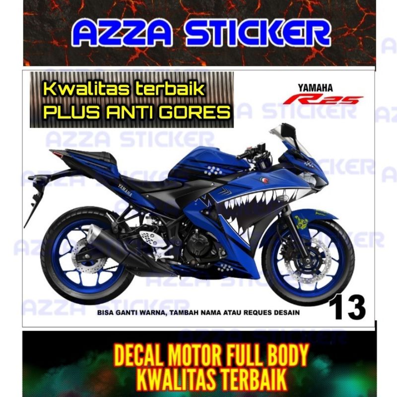 Sticker Decal R25 Full Body Stiker R25 Dekal R25 Full Body Model 13
