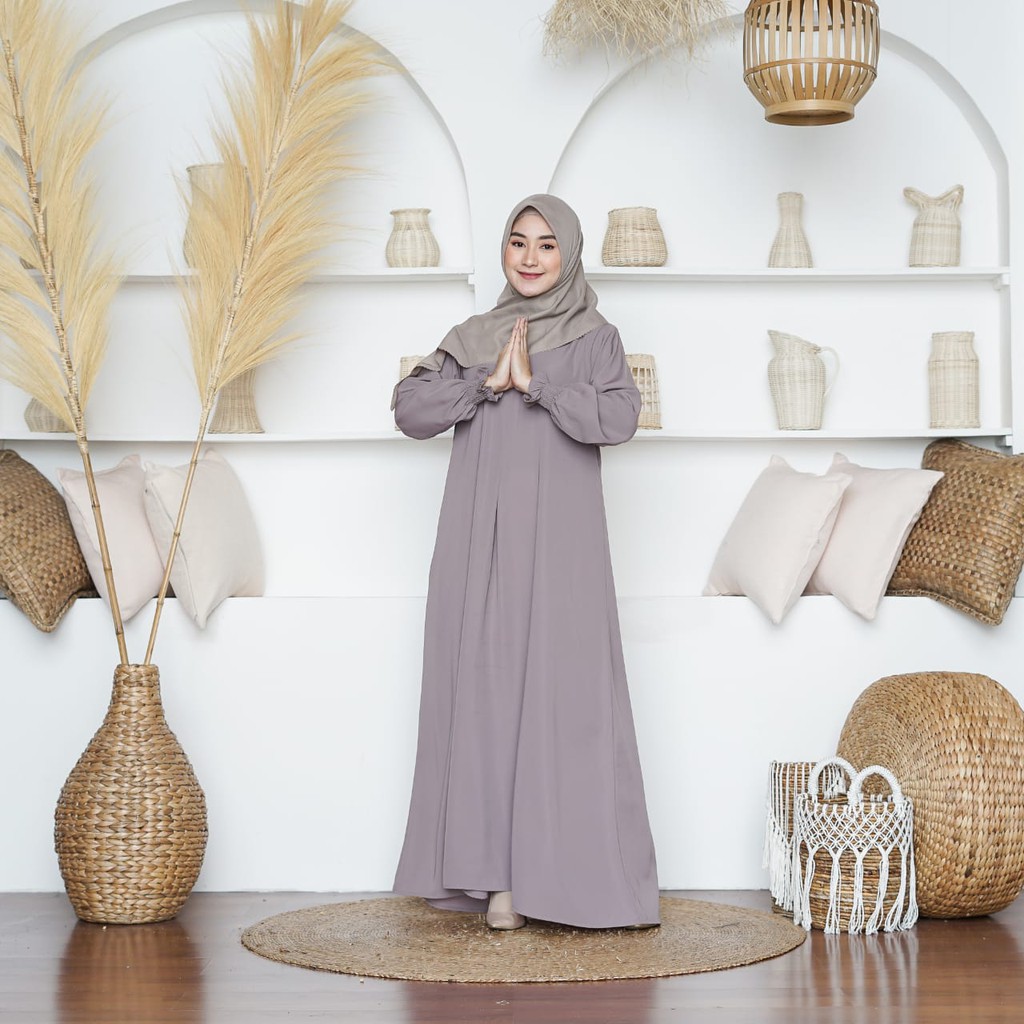 Gamis Syari Polos - Bamberga Boutique Ummu