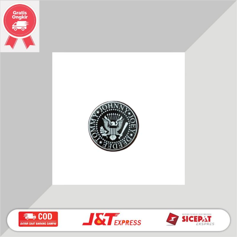 Pin Button Band Musik Music Punk Rock Ramones