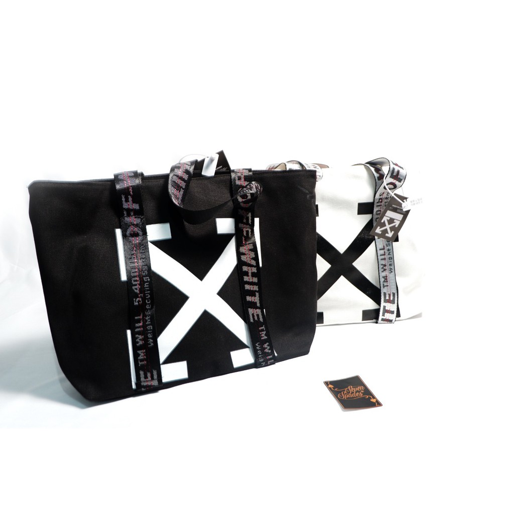 Totebag Off-White Pria Wanita – Tas Totebag Fashion Casual Premium