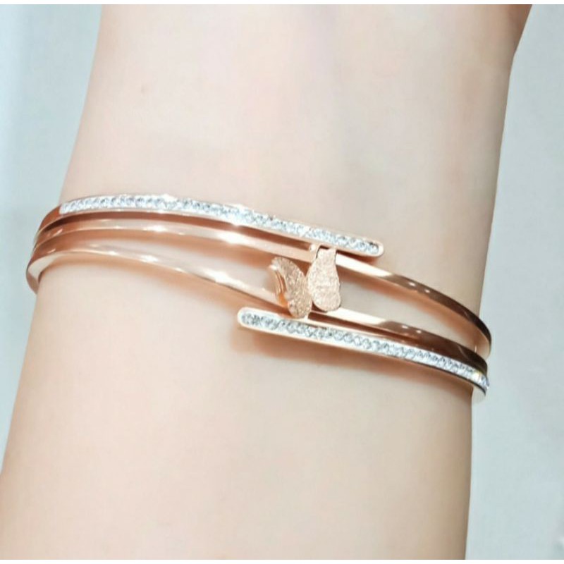 Gelang titanium wanita/perhiasan titanium wanita/aksesoris titanium wanita