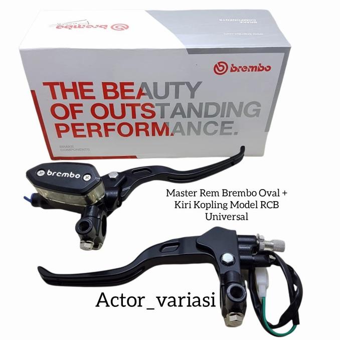 Master Rem Brembo Oval + Kiri Kopling 1 Set Model Rcb Universal Nmax,B