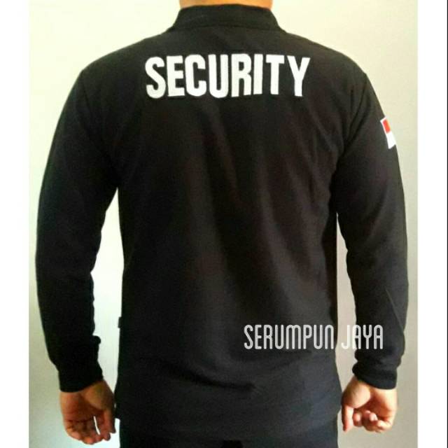 KAOS SECURITY - KAOS SECURITY LOGO BIRU - KAOS SECURITY LOGO BIRU LENGAN PANJANG BORDIR